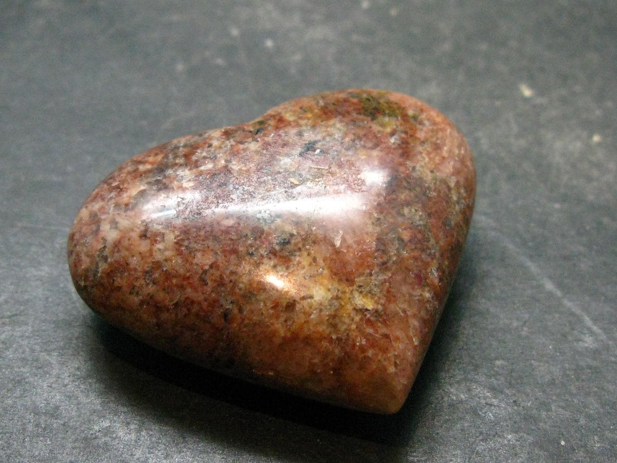 Natural Rosophia Feldspar Heart From Rocky Mountains - 1.4" - 31.45 Grams