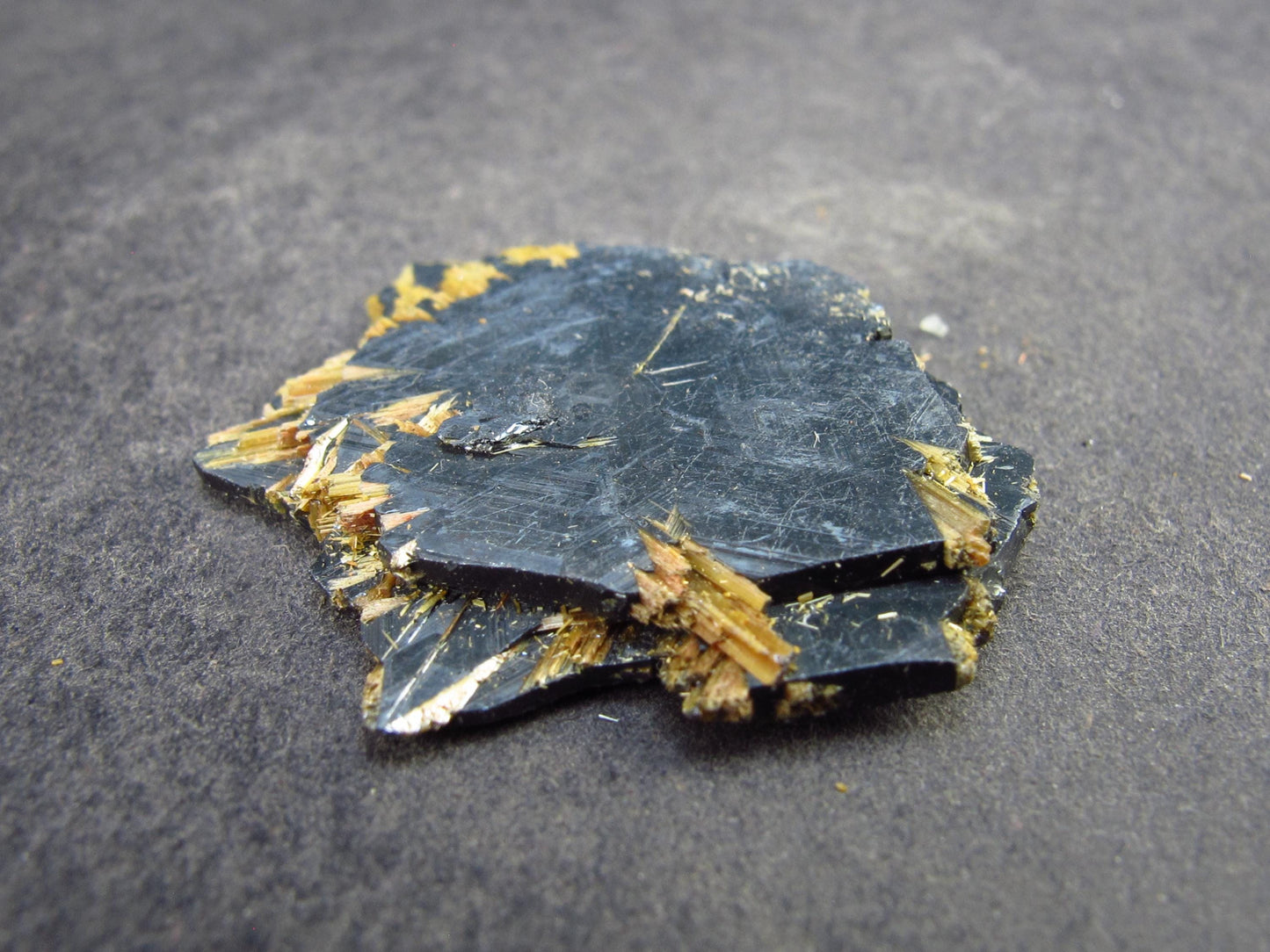 Large Hematite and Rutile Cluster from Brazil - 1.3" - 8.3 Grams