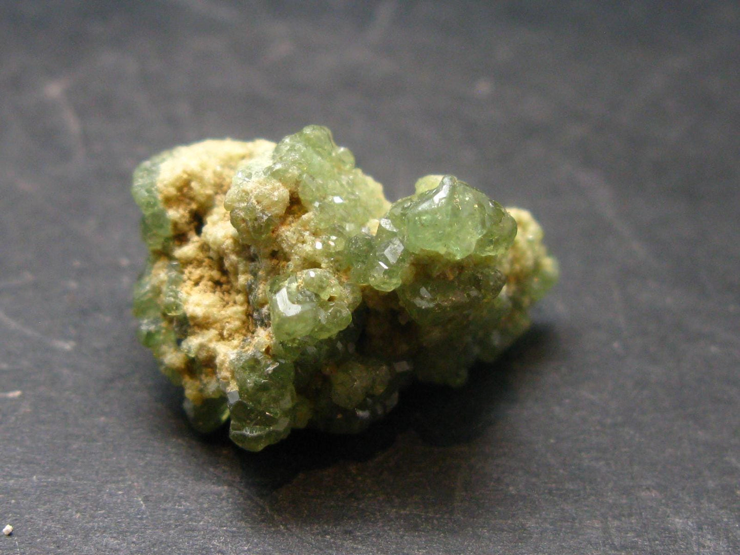 Rare Demantoid Garnet Cluster from Madagascar - 0.9" - 7.1 Grams