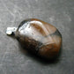 Perfect Cross-Shaped Andalusite (Variety of Chiastolite) Polished Silver Pendant from China - 1.2" - 7.95 Grams