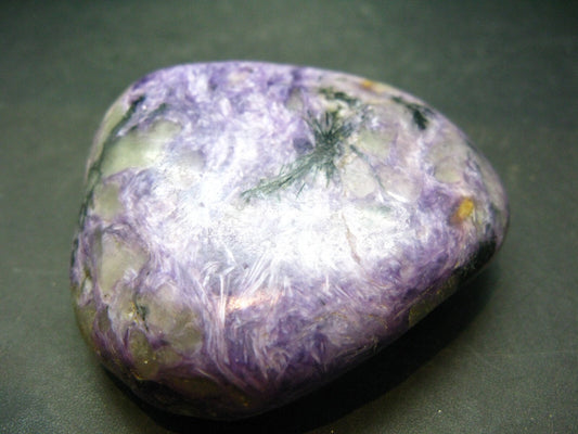 Large Nice Charoite Tumbled Stone from Russia - 190.91 Grams - 2.8"