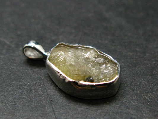 Rhodizite Rhodozite Crystal Silver Pendant from Madagascar - 0.8" - 1.58 Grams
