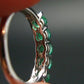 Emerald Crystal Silver Ring from Colombia - 1.25 Carats - Size 6