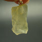 Gem Libyan Desert Glass Tektite Pendant Sterling Silver from Libya - 1.2" - 2.03 Grams