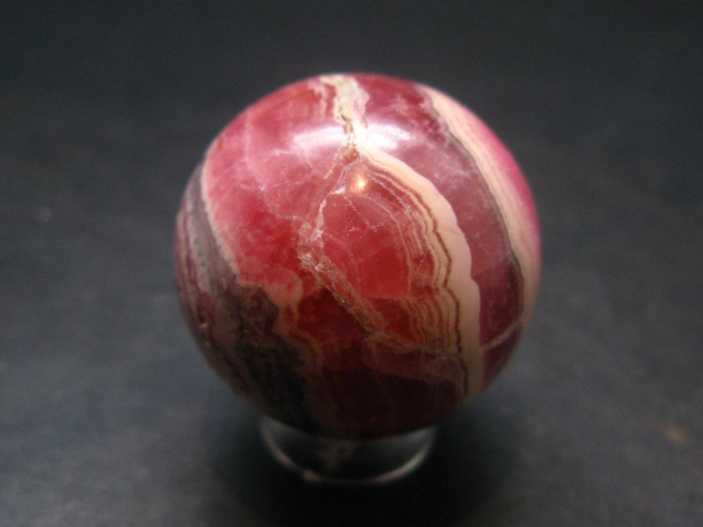 Rhodochrosite Sphere Ball from Argentina - 1.1" - 46.24 Grams