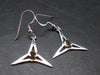 Moldavite Tektite Silver Earrings from Czech Republic - 3.25 Grams
