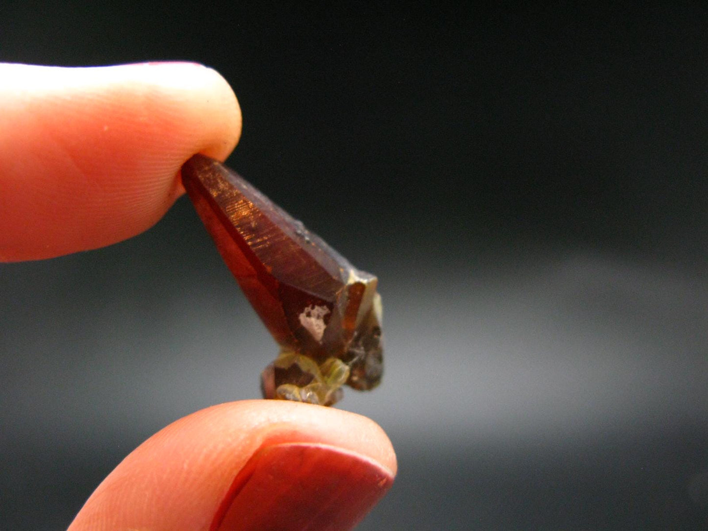 Stunning Fire Red Zincite Zinkite Crystal From Poland - 0.9" - 19.90 Carats