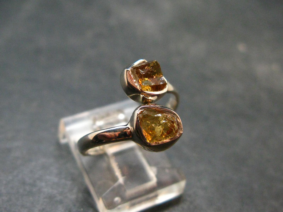 Citrine Sterling Silver Ring - Size 7 - 2.12 Grams