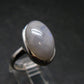 Natural Glow From Inside Moonstone Silver Plated Ring - 5.4 Grams - Size 8