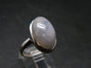 Natural Glow From Inside Moonstone Silver Plated Ring - 5.4 Grams - Size 8