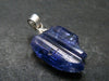 Tanzanite Pendant In Sterling Silver From Tanzania - 0.9" - 2.31 Grams