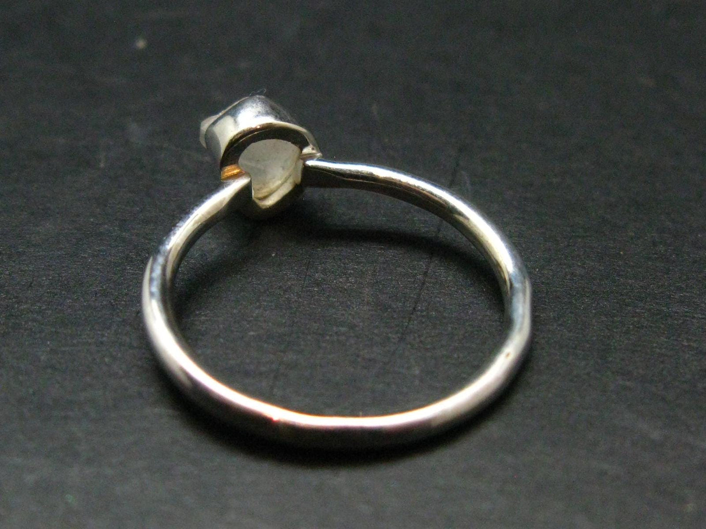Phenakite Phenacite Crystal Silver Ring From Nigeria - Size 7 - 1.80 Grams