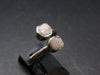 Very Rare White Cryolite 925 Silver Ring from Greenland - Size 8 - 2.47 Grams