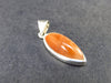 Shiny Sunstone 925 Silver Pendant From Tanzania - 1.1" - 2.5 Grams