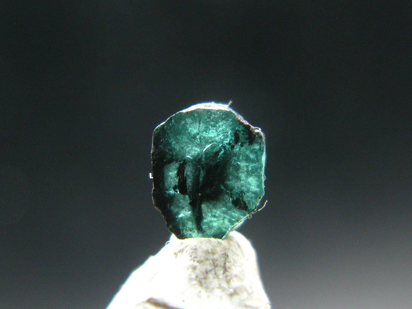 Beautiful Rare Gem Trapiche Emerald From Colombia - 0.41 Carats - 5x4mm
