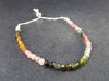 Watermelon Tourmaline Silver Bracelet From Brazil - Size Adjustable - 2.84 Grams
