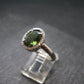 Moldavite Sterling Silver Ring From Czech Republic - Size 7.5 - 3.41 Grams