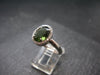 Moldavite Sterling Silver Ring From Czech Republic - Size 7.5 - 3.41 Grams