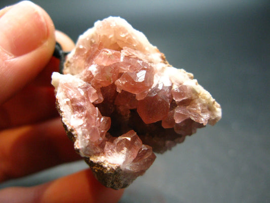 Large Pink Amethyst Pendant From Mexico - 1.3"