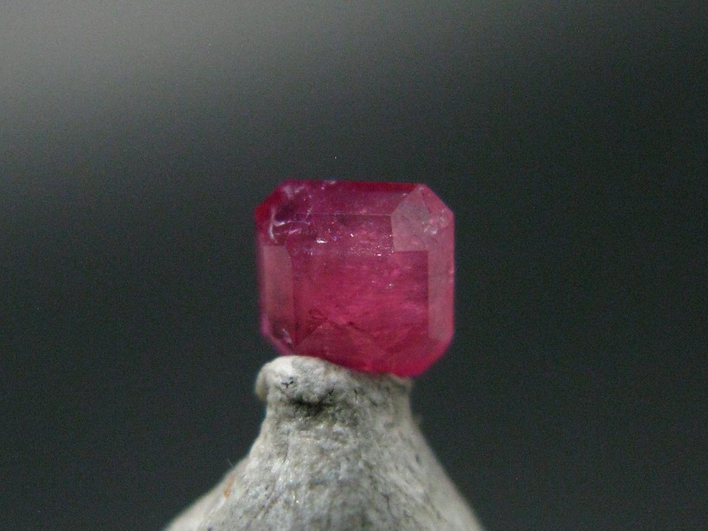 Beautiful Rare Gem Bixbite Red Beryl Emerald Cut Stone From Utah USA - 0.31 Carats - 4.0x4.0mm