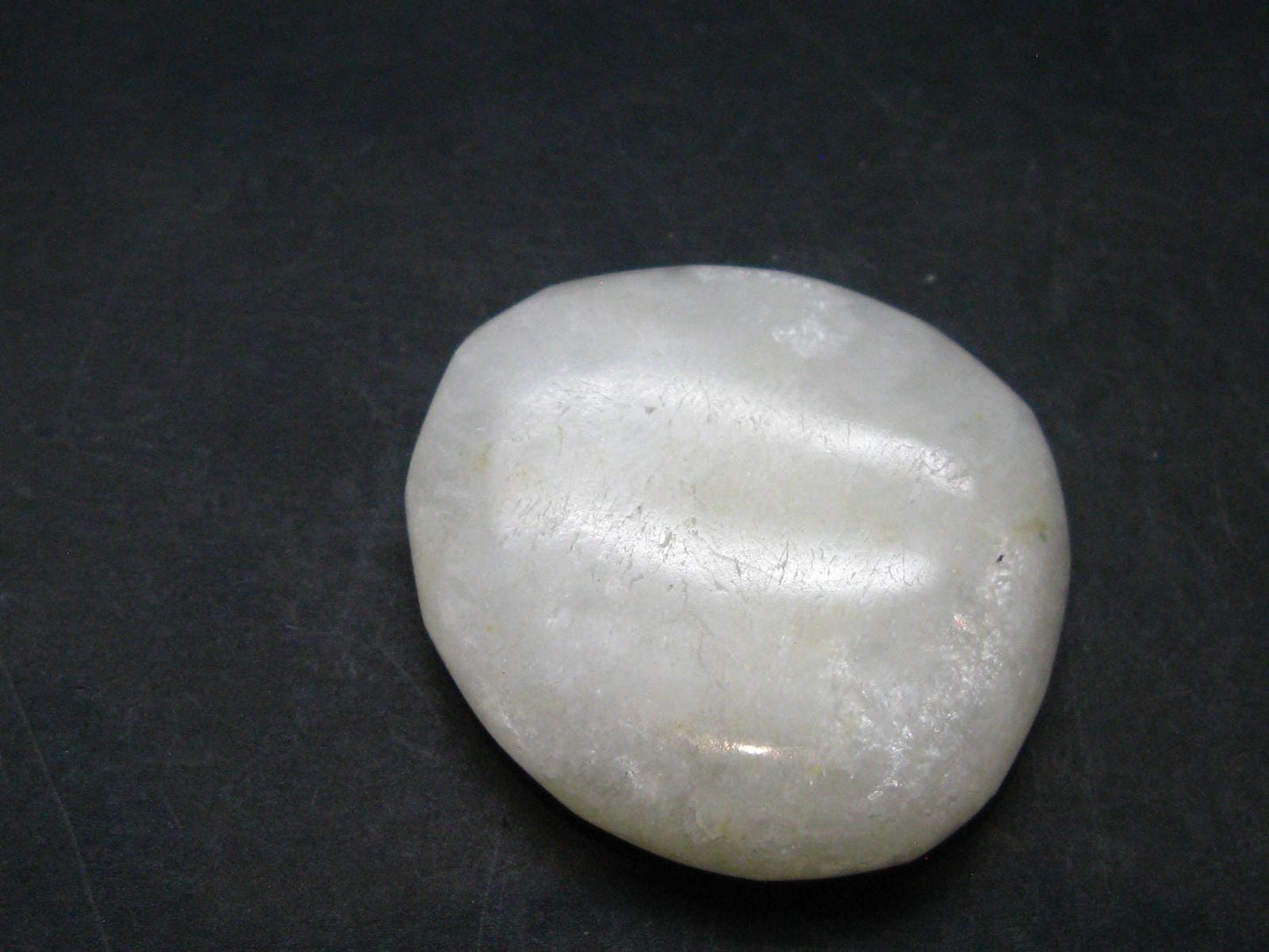 Rare White Barite Tumbled Stone From Norway - 1.3" - 26.25 Grams