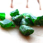 Lot of 10 Gem Chrome Diopside Crystals From Russia - 35 Carats