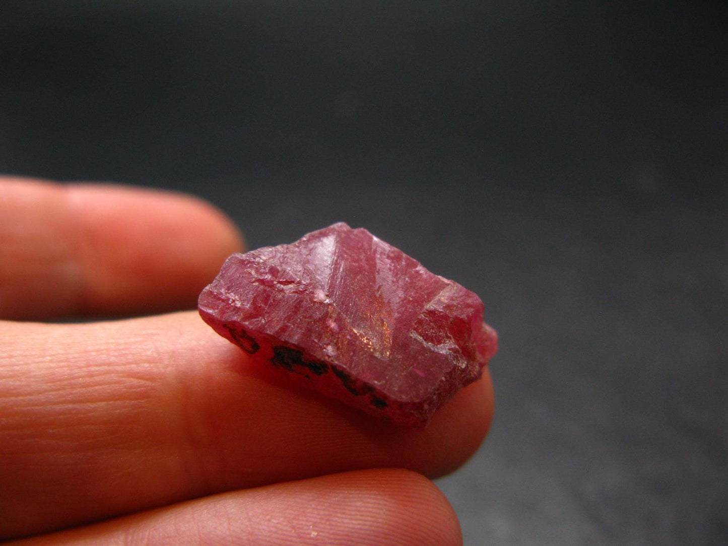 Large Rhodonite Rodonite Crystal From Brazil - 3.09 Grams - 0.7"
