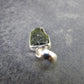 Natural Gem Moldavite Tektite SS Pendant from Czech Republic - 1.30 Grams - 0.9"