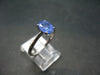 Faceted Tanzanite Zoisite Sterling Silver Ring from Tanzania - Size 7.75