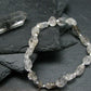 Tibetan Black Quartz Genuine Bracelet ~ 7 Inches ~ 10mm Crystal Beads