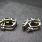 Moldavite Tektite Silver Earrings from Czech Republic - 4.86 Grams