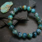 Gem Blue Opal Genuine Bracelet ~ 7 Inches ~ 10mm Round Beads