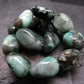 Emerald Genuine Bracelet ~ 7 Inches ~ 16mm Tumbled Beads