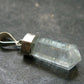 Stunning Genuine Aquamarine Gem Sterling Silver Pendant From Pakistan - 1.3" - 2.48 Grams