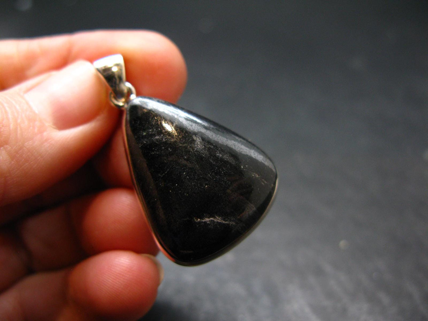 Rare ISUA Stone Silver Pendant From Greenland - 1.5" - 8.48 Grams