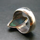 Quantum Quattro Shattuckite Malachite Dioptase Chrysocola Ring in SS From Namibia - Size 8 - 9.42 Grams
