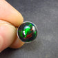 Rare Black Opal Sterling Silver Pendant from Australia - 0.7" - 1.57 Grams