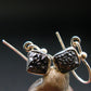 Terminated Brookite Crystal Silver Earrings From Arkansas - 2.07 Grams
