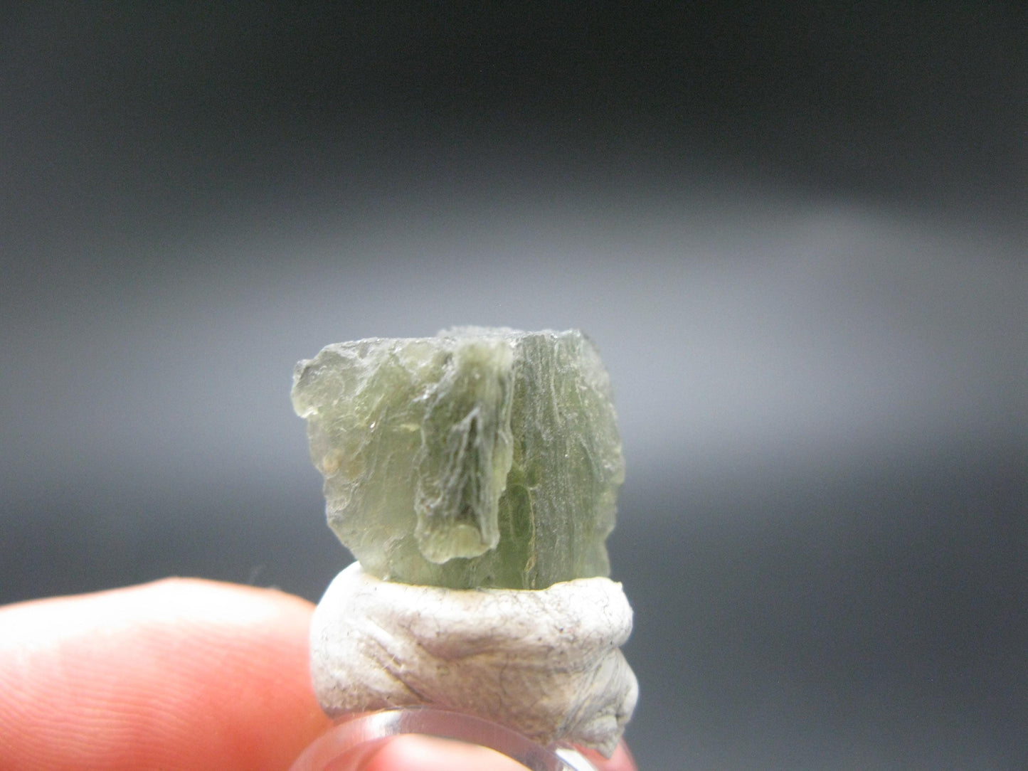 Moldavite Tektite Raw Piece from Czech Republic - 0.5" - 5.25 Carats - 1.05 Grams