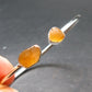 Libyan Tektite Glass Sterling Silver Bracelet - 5.36 Grams - Size Adjustable