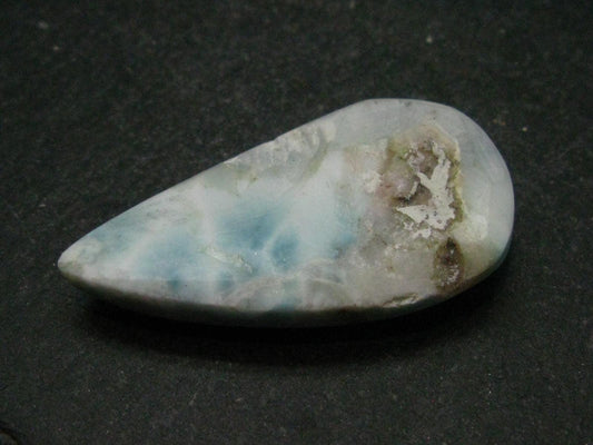 Top Grade Larimar Cabochon From Dominican Republic - 1.5"