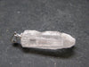 Nice Terminated Danburite Crystal Silver Pendant from Mexico - 1.3" - 3.83 Grams