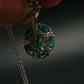 Emerald Silver Pendant W/Chain From Colombia - 3.42 Grams Total
