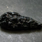 Tibetan Black Tektite Silver Pendant From Tibet - 2.2" - 11.67 Grams