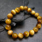Golden Tiger Eye Genuine Bracelet ~ 7 Inches ~ 10mm Round Beads
