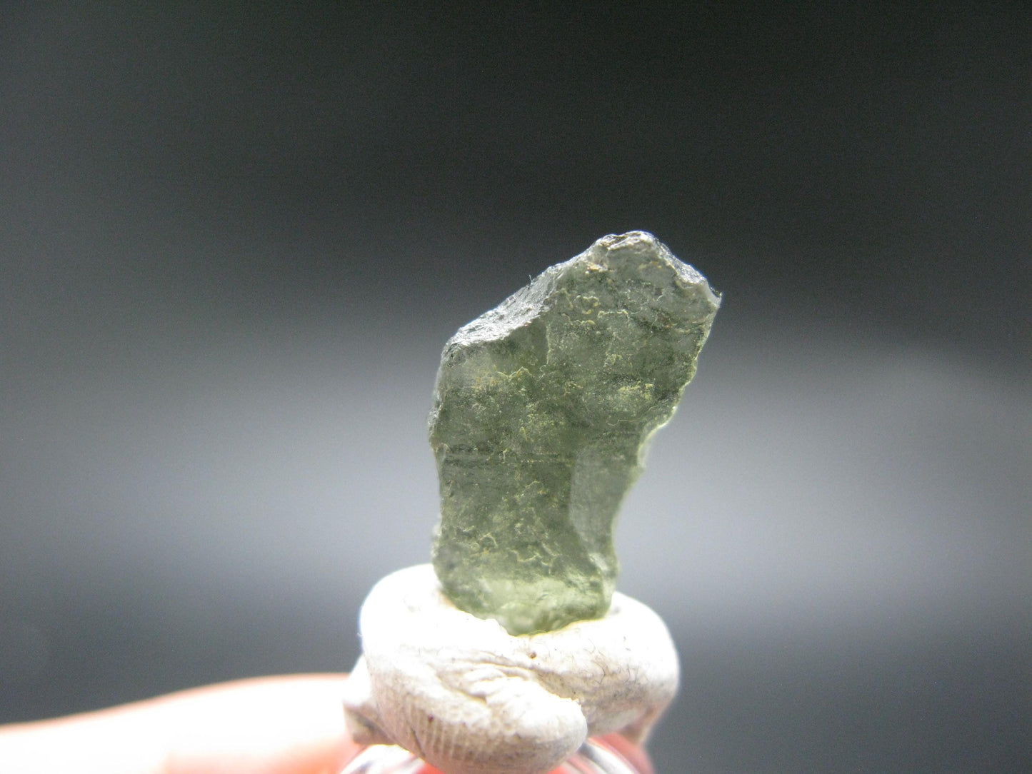 Moldavite Tektite Raw Piece from Czech Republic - 0.6" - 3.95 Carats - 0.79 Grams