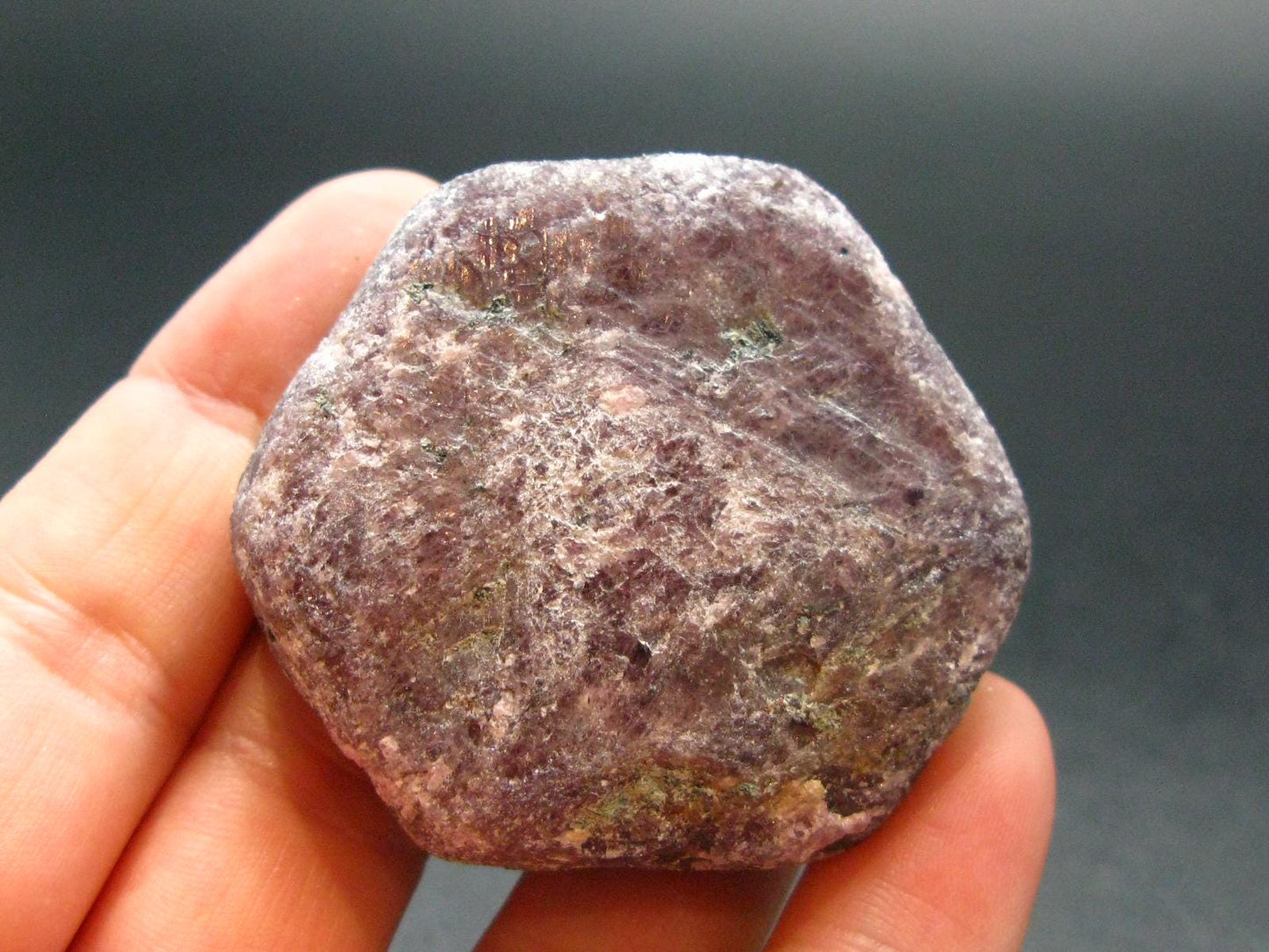 Reddish-Maroon Hexagonal Terminated Ruby Crystal from India - 2.0" - 95.91 Grams