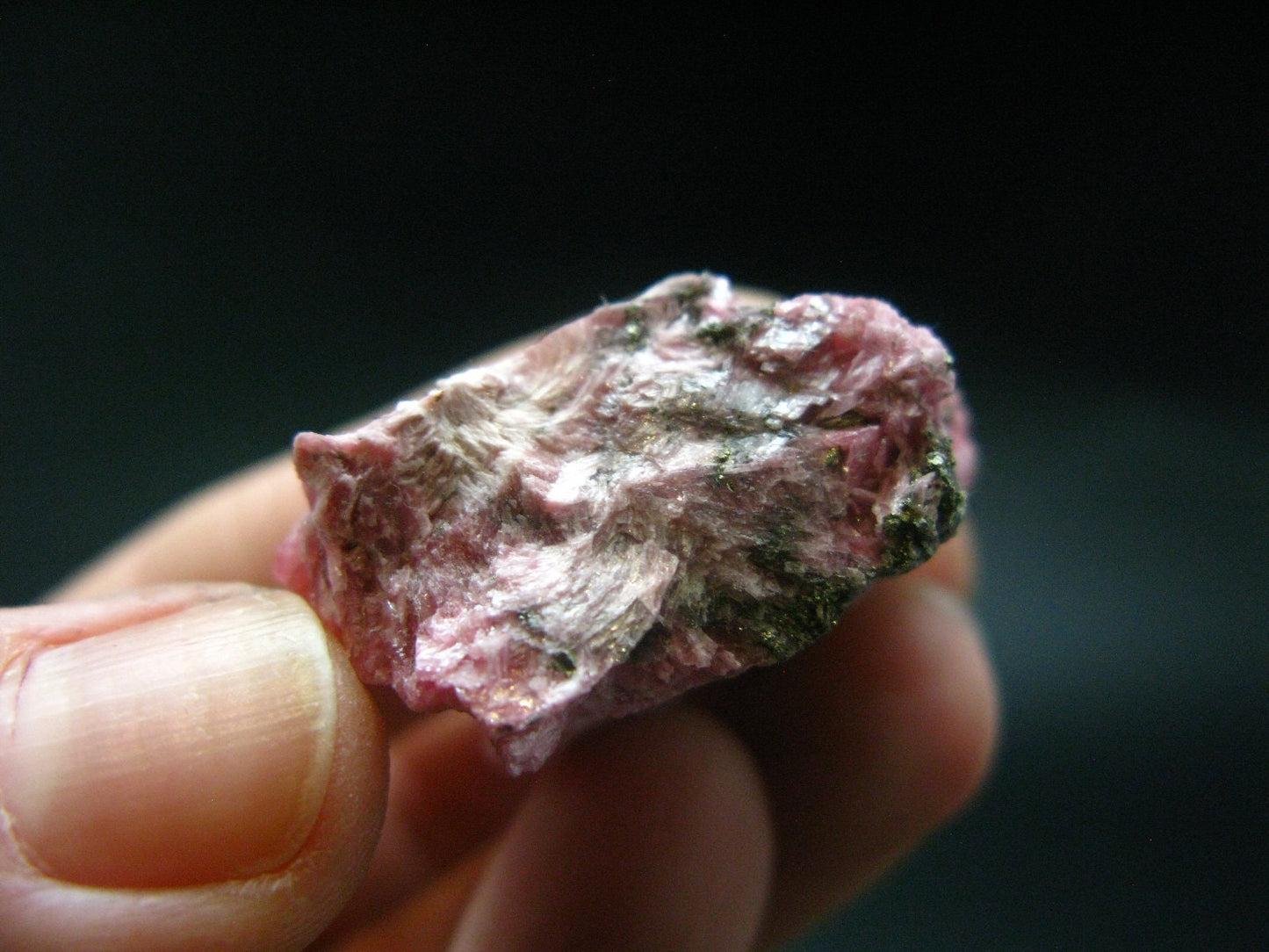 Large Rich Pink Rhodonite Rodonite Cluster From Peru - 1.2"