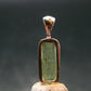 Green Kyanite Crystal Silver Pendant From Tanzania - 0.8" - 1.74 Grams
