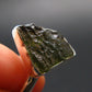Moldavite Tektite Silver Ring from Czech Republic - 11 Size - 3.23 Grams